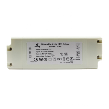 Fast delivery Constant current 900mA 0-10V dimmable 60w 50w led driver EU standard